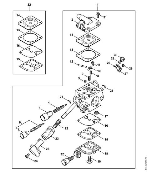 Pihalniki (BG, BR) BR 450 C-EF Uplinjac C1Q-S209 della Marca Stihl