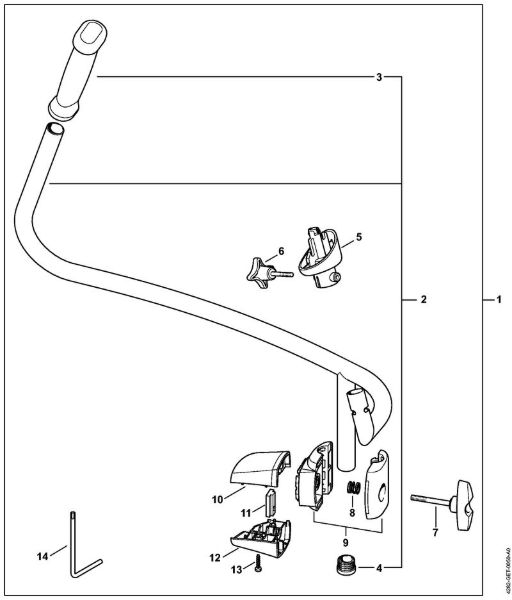 Pihalniki (BG, BR) BR 550 Dvojni rocaj della Marca Stihl