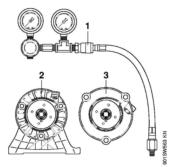 Pihalniki (BG, BR) BR 550 Komplet naprave za preverjanje tesnjenja della Marca Stihl