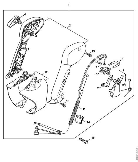 Pihalniki (BG, BR) BR 550 Upravljalni rocaj della Marca Stihl