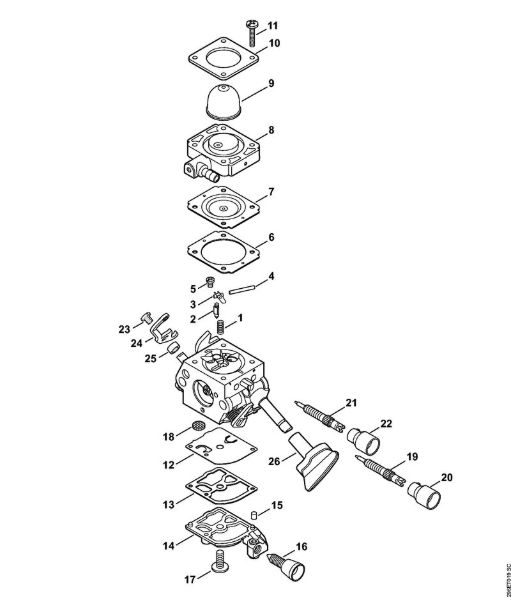 Sesalniki z drobilnikom (SH) SH 56 C-E Uplinjac C1M-S260 (037.2018) della Marca Stihl