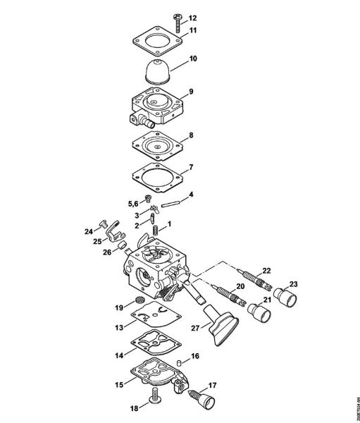 Sesalniki z drobilnikom (SH) SH 56 C-E D Uplinjac C1M-S204, C1M-S142 della Marca Stihl