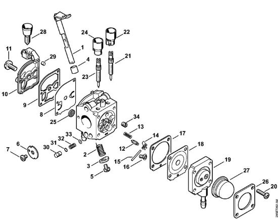 Sesalniki z drobilnikom (SH) SH 85-DZ Uplinjac C1Q-S68 della Marca Stihl
