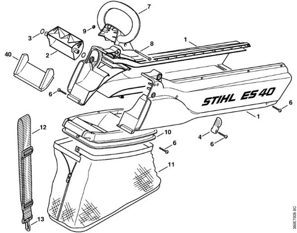 ES 40 ES 40 Dovod zraka della Marca Stihl