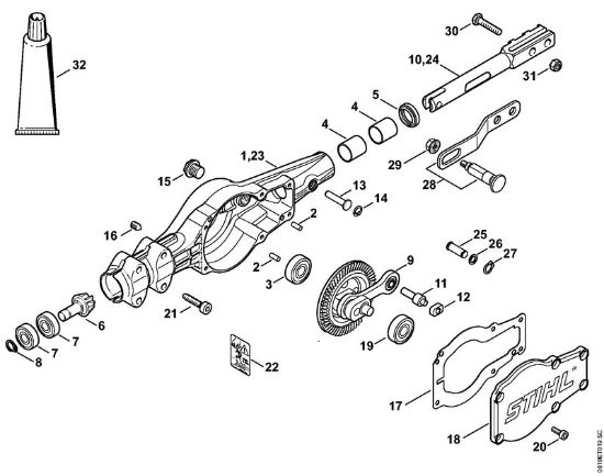 Posebne naprave (PC, SP, MC) PC 75 Gonilo della Marca Stihl