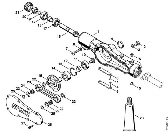 Posebne naprave (PC, SP, MC) SP 200 Ohišje gonila della Marca Stihl