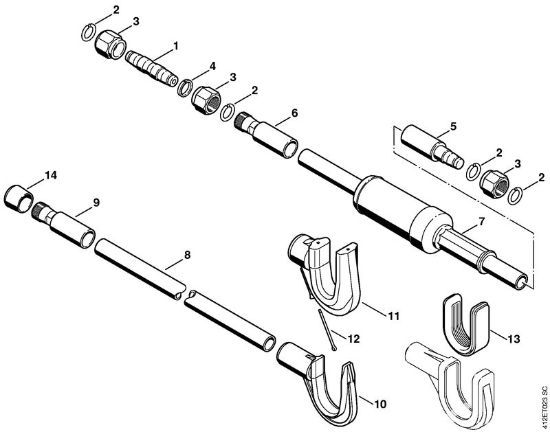Posebne naprave (PC, SP, MC) SP 400 Rocaj della Marca Stihl