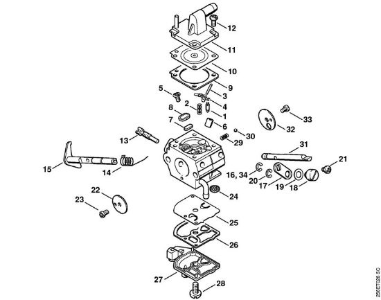 Posebne naprave (PC, SP, MC) SP 400 Uplinjac C1Q-S34 (46.2003) della Marca Stihl