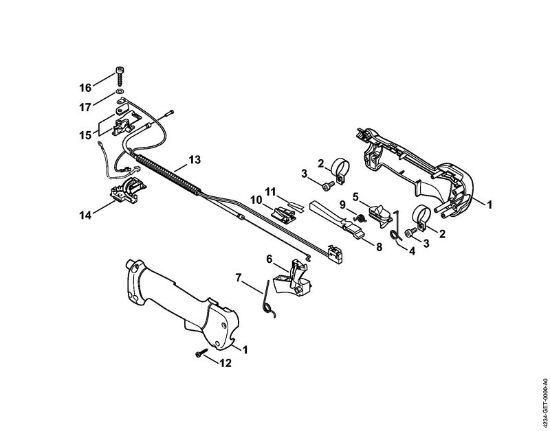 Posebne naprave (PC, SP, MC) SP 400 Upravljalni rocaj della Marca Stihl