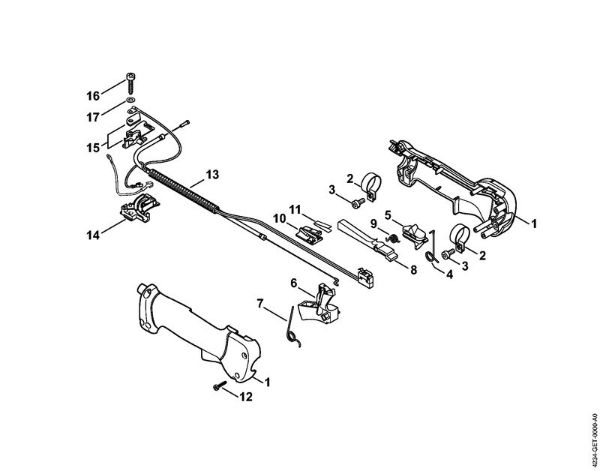 Posebne naprave (PC, SP, MC) SP 400 Upravljalni rocaj della Marca Stihl