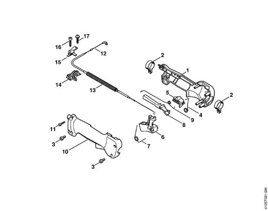 Posebne naprave (PC, SP, MC) SP 400 Upravljalni rocaj (05.2003) della Marca Stihl