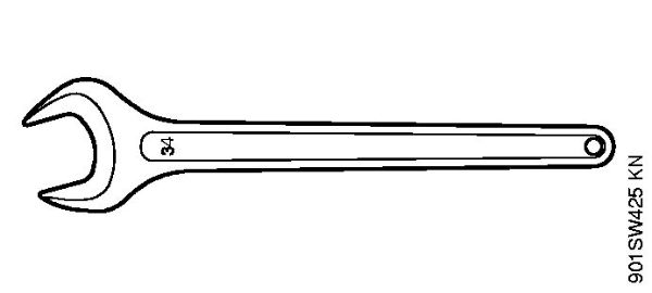 Posebne naprave (PC, SP, MC) SP 471 Kljuc DIN894-34 della Marca Stihl
