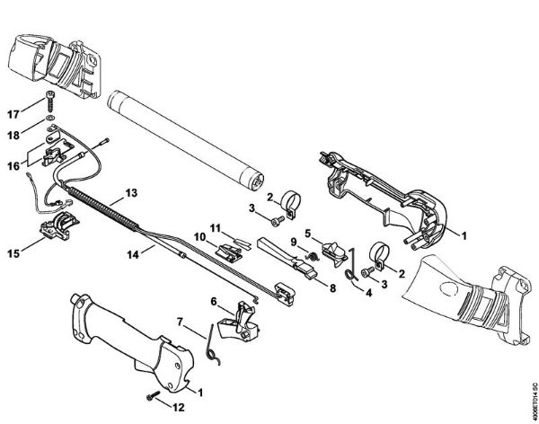 Posebne naprave (PC, SP, MC) SP 481 Upravljalni rocaj della Marca Stihl
