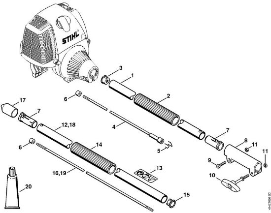 Posebne naprave (PC, SP, MC) SP 90 T Rocaj SP 90 T della Marca Stihl