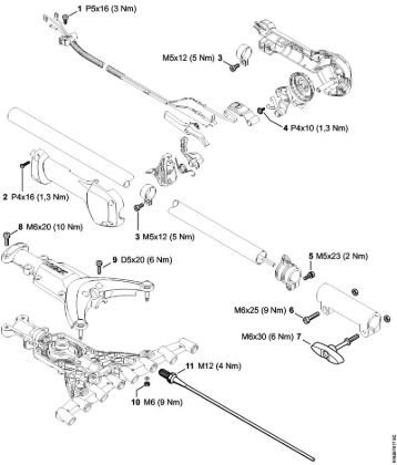 Posebne naprave (PC, SP, MC) SP 92 C-E Pritezni momenti della Marca Stihl