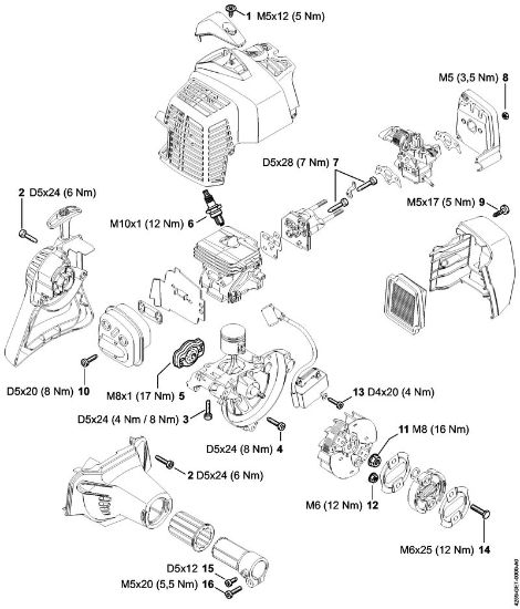 Posebne naprave (PC, SP, MC) SP 92 TC-E Pritezni momenti della Marca Stihl