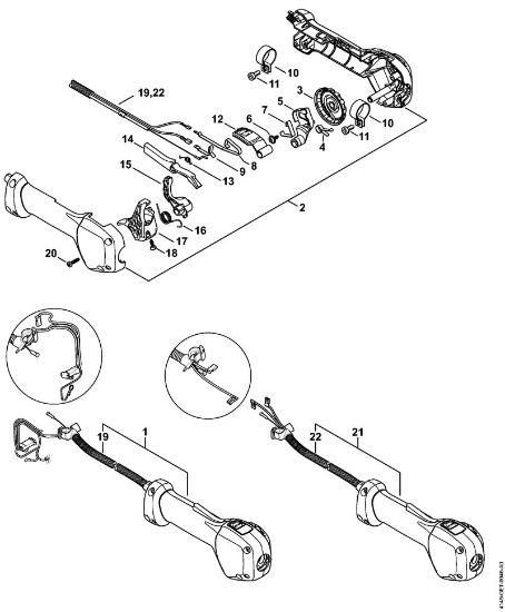 Posebne naprave (PC, SP, MC) SP 92 TC-E Upravljalni rocaj della Marca Stihl