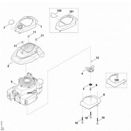 Slika D - Motor RL 540.0