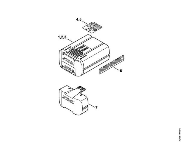 Akumulatorji (AK, AP, AR, AS, PS) AP 115 Akumulator della Marca Stihl