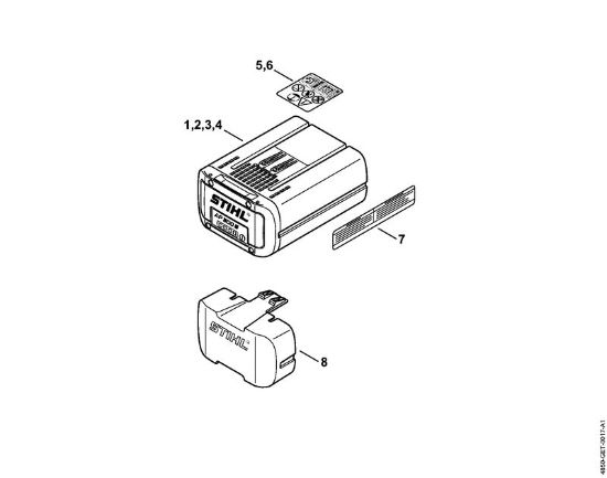 Akumulatorji (AK, AP, AR, AS, PS) AP 300 S Akumulator della Marca Stihl