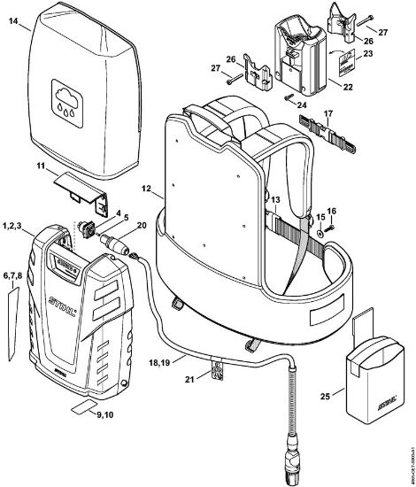 Akumulatorji (AK, AP, AR, AS, PS) AR 1000 Akumulator della Marca Stihl