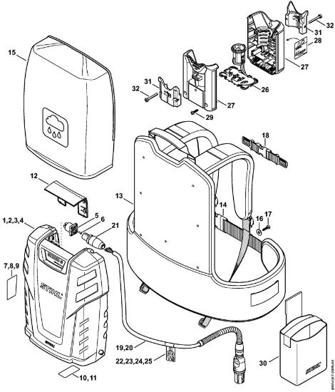 Akumulatorji (AK, AP, AR, AS, PS) AR 2000 Akumulator della Marca Stihl
