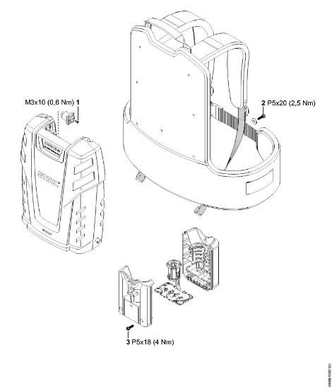Akumulatorji (AK, AP, AR, AS, PS) AR 3000 Pritezni momenti della Marca Stihl