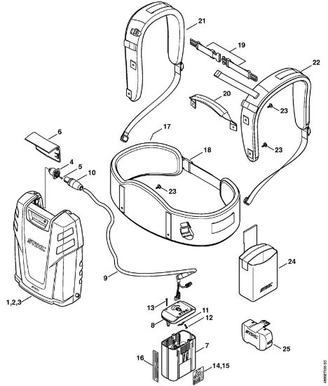 Akumulatorji (AK, AP, AR, AS, PS) AR 900 Akumulator della Marca Stihl