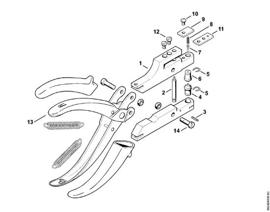 Filler nozzle for chain oil - Klešce za popravilo della Marca Stihl