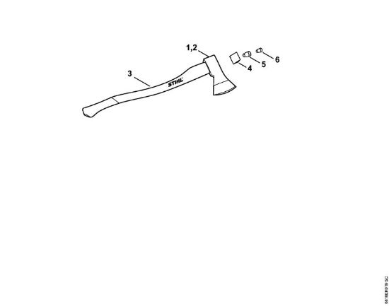 Filler nozzle for chain oil - Sekira ILTIS Evropa della Marca Stihl