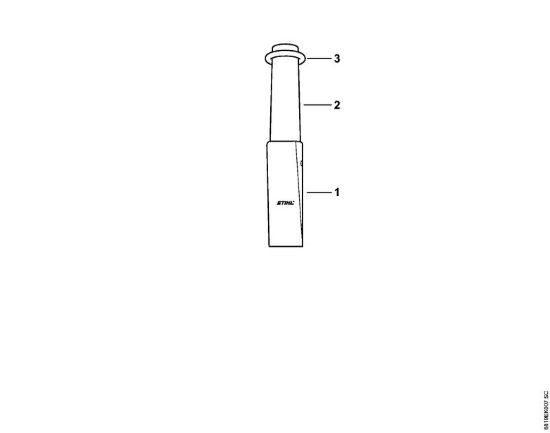 Filler nozzle for chain oil - Zagozda za cepanje della Marca Stihl