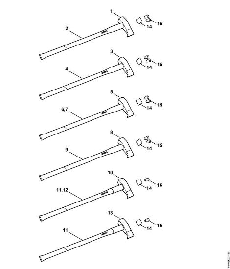 Filler nozzle for fuel mix - Cepilna kladiva della Marca Stihl