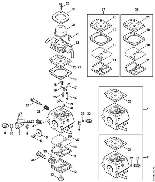 FH 75 FH 75 Uplinjac C1Q-S28, C1Q-S41   1 42 812 153 (21.1999) della Marca Stihl
