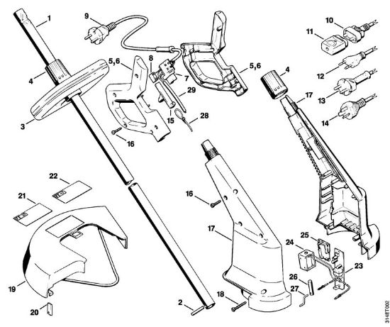 Elektricni rezalniki (FE, FSE) FE 40 Rocaj, ohišje della Marca Stihl