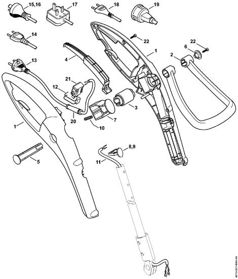 Elektricni rezalniki (FE, FSE) FSE 31 Ohišje rocaja della Marca Stihl