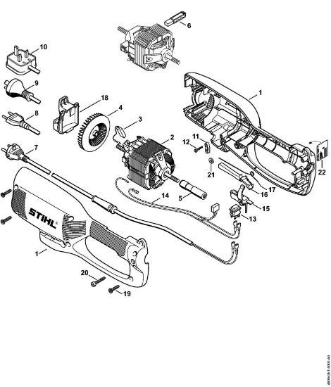 Elektricni rezalniki (FE, FSE) FSE 71 Ohišje, elektromotor della Marca Stihl