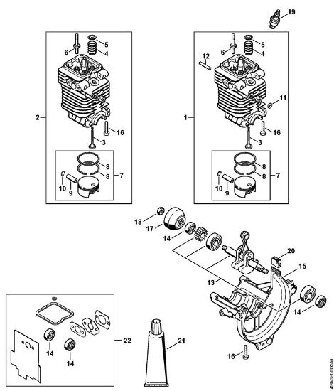 Motorne kose (FS) FS 100 R Valj, kad sklopke della Marca Stihl