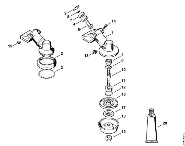 Motorne kose (FS) FS 106 Gonilo della Marca Stihl
