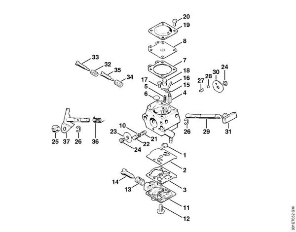Motorne kose (FS) FS 106 Uplinjac WT-45, WT-112 della Marca Stihl