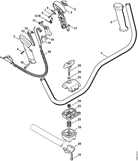 Motorne kose (FS) FS 130 Dvojni rocaj della Marca Stihl