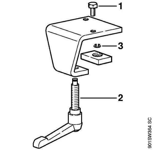 Motorne kose (FS) FS 131 R Vpenjalna plošca della Marca Stihl