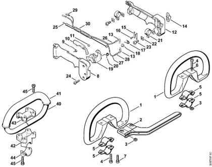 Motorne kose (FS) FS 160 Okrogli rocaj della Marca Stihl