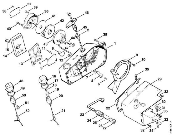 Motorne kose (FS) FS 200 Zagonska naprava della Marca Stihl