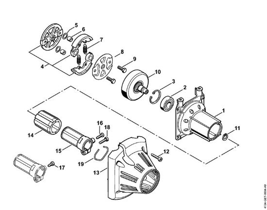 Motorne kose (FS) FS 200 R Ohišje sklopke della Marca Stihl