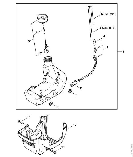 Motorne kose (FS) FS 235 R Rezervoar za gorivo della Marca Stihl