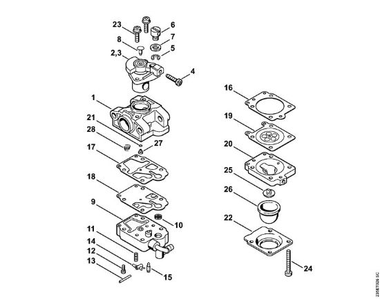 Motorne kose (FS) FS 25-4 Uplinjac WYL-62  1432 054 (1) della Marca Stihl