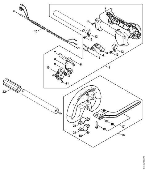 Motorne kose (FS) FS 260 R Okrogli rocaj della Marca Stihl