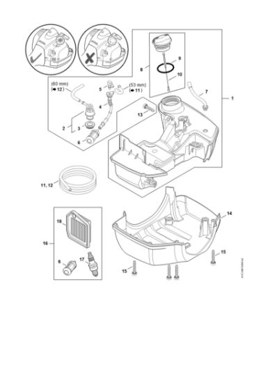 Slika Rezervoar za gorivo FS 260 R