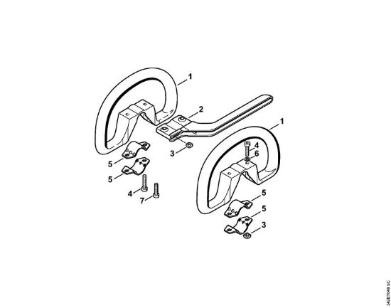Motorne kose (FS) FS 36 R Okrogli rocaj della Marca Stihl