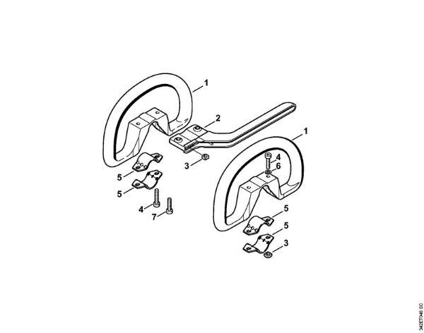 Motorne kose (FS) FS 36 R Okrogli rocaj della Marca Stihl